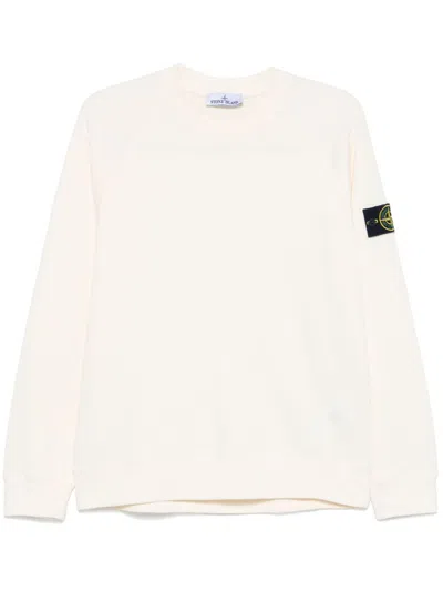 Stone Island Compass-badge Sweatshirt In Neutrals