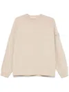 Stone Island Compass-badge Sweatshirt In Neutrals