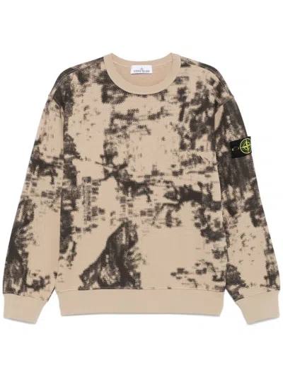 Stone Island Compass-badge Sweatshirt In Grau 1