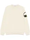 Stone Island Logo Sweatshirt In Neutrals