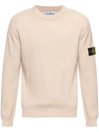 Stone Island Compass-badge Sweatshirt In Neutrals