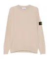 Stone Island Sweatshirt Mit Kompass-patch In Nude