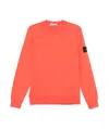Stone Island Compass-badge Sweatshirt In Orange