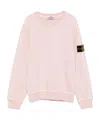 Stone Island Compass-badge Sweatshirt In Pink
