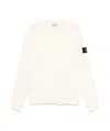 Stone Island Compass-badge Sweatshirt In White