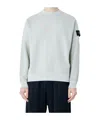 Stone Island Compass-badge Sweatshirt In White