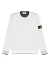 Stone Island Compass-badge Sweatshirt In White