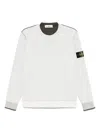 Stone Island Compass-badge Sweatshirt In White