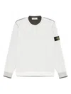 Stone Island Compass-badge Sweatshirt In White