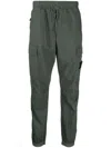 Stone Island Compass Cargo Trousers In Green