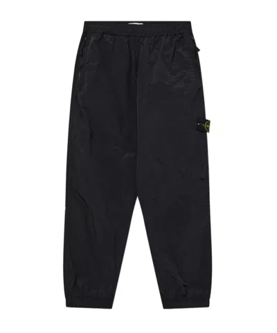 Stone Island Compass-badge Track Pants In Black