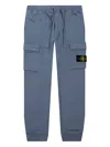 Stone Island Compass-badge Track Pants In Blue