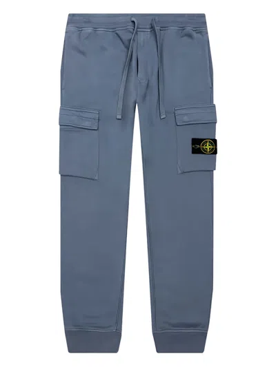 Stone Island Compass-badge Track Pants In Blue