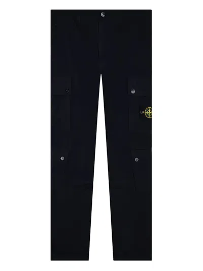 Stone Island Compass-badge Track Pants In Blue