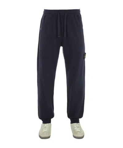 Stone Island Compass-badge Track Pants In Blue