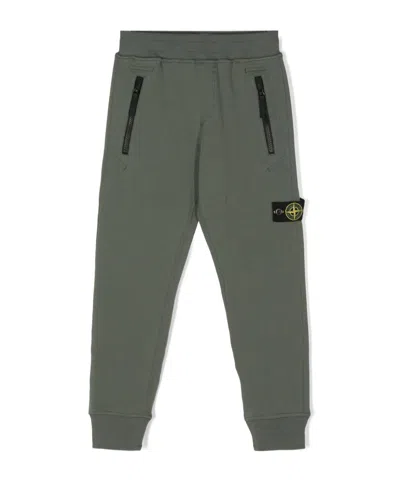 Stone Island Compass-badge Track Pants In Green