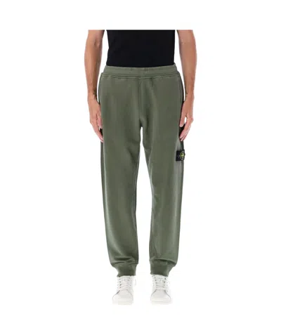 Stone Island Compass-badge Track Pants In Green