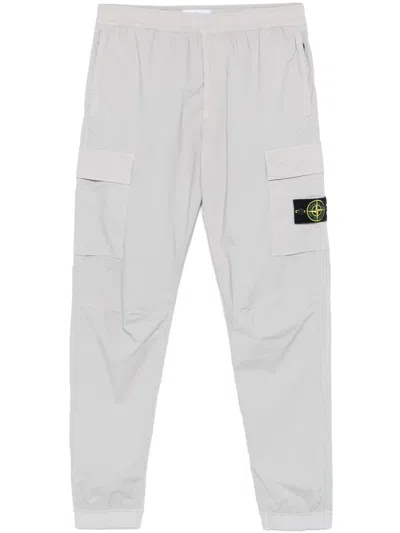 Stone Island Compass-badge Track Pants In Grey