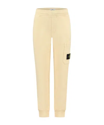 Stone Island Compass-badge Track Pants In Nude