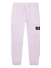Stone Island Compass-badge Track Pants In Purple