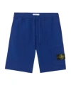 Stone Island Compass-badge Track Shorts In Blue