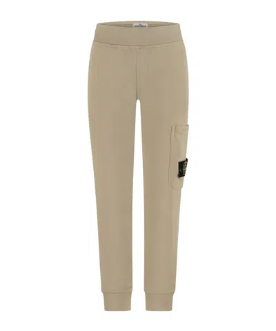 Stone Island Compass-badge Tracksuit Trousers In Nude