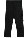 Stone Island Compass-badge Cargo Pants In Black