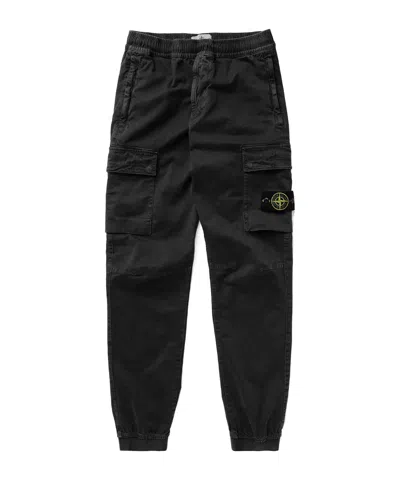 STONE ISLAND STONE ISLAND LOGO PATCH TAPERED-LEG CARGO TROUSERS