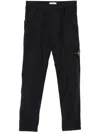 Stone Island Compass-badge Trousers In Blue