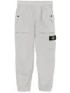 Stone Island Compass-badge Trousers In Grey