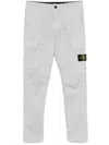Stone Island Tapered Leg Cargo Trousers In Grey
