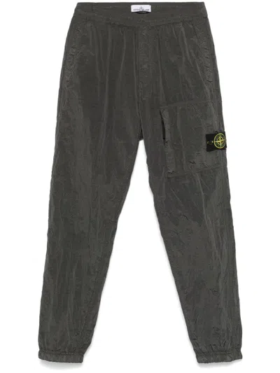 Stone Island Nylon Metal Cargo Trousers In Green