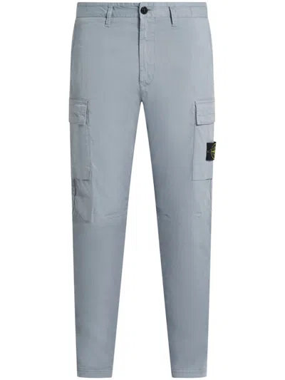 Stone Island Compass-badge Trousers In Grey