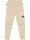 Stone Island Compass-badge Trousers In Neutrals