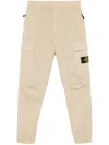 Stone Island Compass-badge Trousers In Neutrals