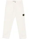 Stone Island Compass-badge Cotton Track Pants In Neutrals