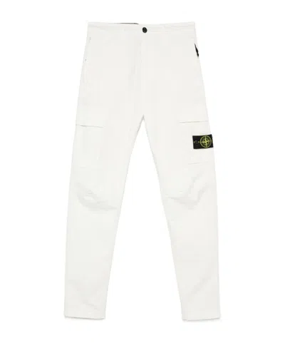 Stone Island Compass-badge Trousers In Nude