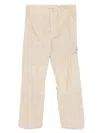 Stone Island Compass-badge Trousers In Nude