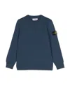 Stone Island Compass-badge Virgin-wool Jumper In Blue