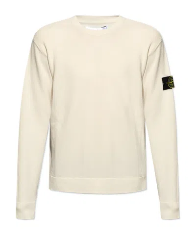 STONE ISLAND STONE ISLAND LOGO PATCH CREWNECK SWEATSHIRT