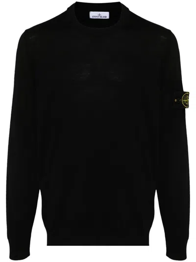 STONE ISLAND COMPASS-BADGE WOOL JUMPER