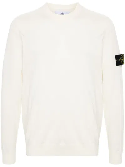 STONE ISLAND COMPASS-BADGE WOOL JUMPER