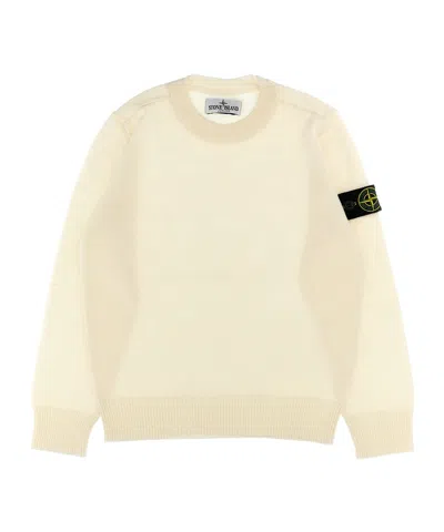 STONE ISLAND STONE ISLAND JUNIOR COMPASS-BADGE CREWNECK JUMPER