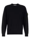 Stone Island Light Rws Pure Wool Sweater In Black