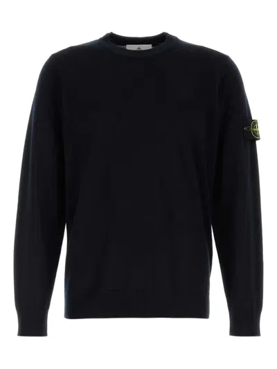 STONE ISLAND COMPASS-BADGE WOOL SWEATER