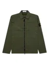 Stone Island Compass-badge Zip-up Jacket In Animal Print