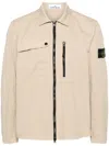 Stone Island Hemdjacke Mit Kompass-patch In Nude