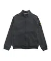 Stone Island Compass-badge Cotton Sweatshirt In Black