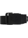 Stone Island 9300001 Compass-logo Buckle Belt In Black