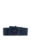 Stone Island Compass Belt In Blue
